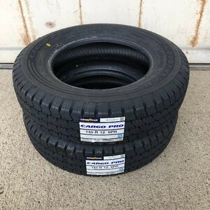 収納袋付 送料無料 2本セット (MR0001.8) 145R12 6PR GOODYEAR CARGO PRO 2023年製造 屋内保管 145/80R12 80/78N 相当 145/80/12 夏タイヤ,