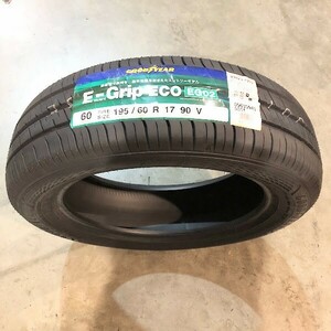 収納袋付 送料無料 4本セット (MP0121.21) 195/60R17 90V GOODYEAR エフィシェントグリップ ECO EG02 2021年以降製造 195/60/17 夏タイヤ,