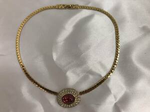 NINA RICCI Nina Ricci Gold color necklace NR length : approximately 34. approximately 21.5g Vintage #240324-1