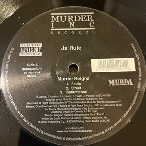 Ja Rule / Murder Reigns / Last Temptation feat.Charli Baltimore / レコード/中古/DJ/CLUB/HIPHOP