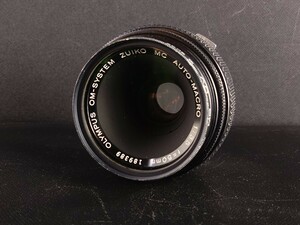 OLYMPUS オリンパス OM-SYSTEM ZUIKO MC AUTO-MACRO 1:3.5 f=50mm レンズ カメラ 現状品 動作未確認