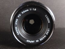 Canon キヤノン CANON LENS FD 50mm 1:1.8 レンズ カメラ 現状品 動作未確認_画像2