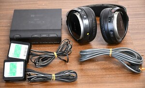 NY3-182【現状品】SONY　ワイヤレス ステレオ ヘッドフォン　MDR-RF7100 デジタルサラウンドプロセッサー DP-RF7100　通電のみ確認　中古品