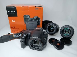 SONY ソニー A58 α58 SLT-A58Y ダブルレンズキットDT 18-55mm F3.5-5.6 SAM Ⅱ / DT 55-200mm F4-5.6 SAM T6