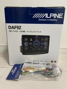 【新品】ALPINE DAF9Z 電源コードKCE-GPH16セット 9インチディスプレイオーディオ アルパイン フローティング Bluetooth AppleCarPlay 