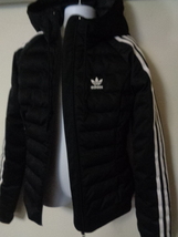 アディダス オリジナルス adidas Originals レディース SLIM JACKET （ブラック）ナイロン トレフォイル　_画像4