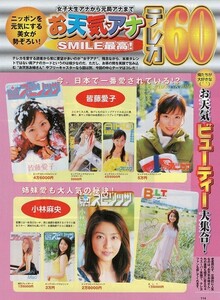 |切抜 皆藤愛子 小林麻央 大石恵 山田玲奈 甲斐まり恵 吉田恵 高樹千佳子 山岸舞彩 斎藤陽子 進藤晶子 加藤未央 小池百合子 江口ともみ他