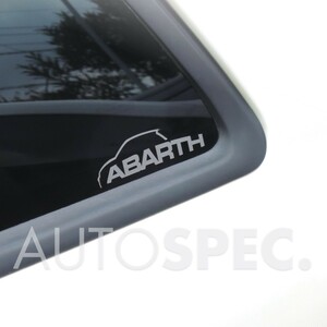 ABARTH　シルエット ステッカー　500　595　695　シルバー　アバルト　カスタム　パーツ　デカール　全国一律送料 500c 595c F595