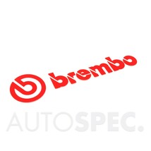 brembo　オフィシャル　ステッカー　レッド　赤　ラージサイズ　ブレンボ　デカール　パーツ　文字抜き　全国一律送料_画像1