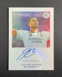 ★SP★25枚限定★ Jude Bellingham 2024 Topps Simplicidad Auto 直筆サイン レアル ファストナンバー 1/1