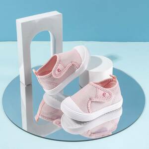  child shoes spring girl casual ventilation baby soft room shoes pink QLZ186 -1