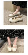 2024春　新作　カジュアル　　レディース　メアリージェン　ハイヒール　ソフト　ファッション　婦人靴　楽福靴QLZ222 -2_画像3