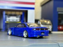 大人気　ターマック　日産　シルビア　S14 エクイップ　ドリフト　ドリ車　ヴェルテック　シャコタン　カスタム品　1/64 ユーロ　スタンス_画像5