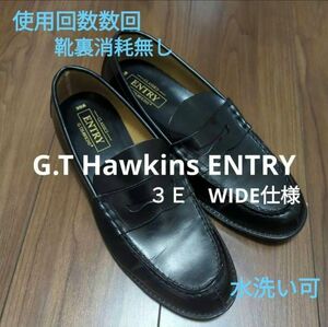 G.T. Hawkins　ENTRY　洗えるローファー　26.5EEE WIDE