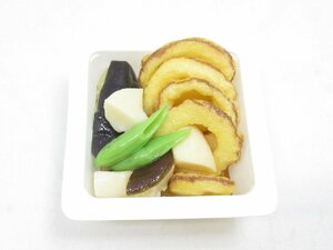 ★【直接引取不可】 食品サンプル ディスプレイ イカとナスの中華炒め イカと茄子 中華 惣菜 おかず 一品 見本品 料理模型 飲食店 置物