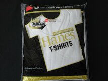 K. Hanes/ヘインズ ゴールドラベル Tシャツ 3枚パックサイズ XL/XG(46-48) コットン100％ 1995年 未開封品_画像1