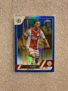 【貴重RC 75枚限定】YOURI REGEER Topps Chrome 2023 UEFA CHAMPIONS LEAGUE アヤックス