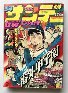 週刊少年サンデー　1980年22号　5月25日号　小学館　うる星やつら　まことちゃん　サイボーグ009 ダメおやじ　ズウ　男大空　がんばれ元気