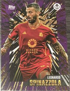 【レオナルド・スピナッツォーラ / Leonardo Spinazzola 】Topps UEFA Gold 2022/23　ローマ　AS Roma