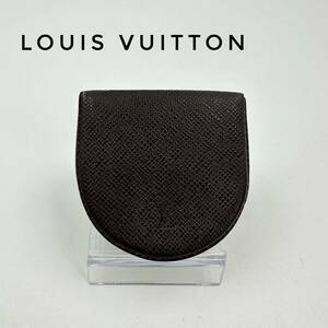 ☆美品☆ LOUIS VUITTON ルイヴィトン コインケース タイガ 小銭入れ 財布 ミニ レザー 革 ブラウン 茶色