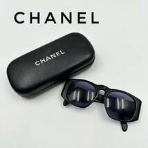 ☆美品☆ CHANEL シャネル サングラス ケース付 アイウェア メガネ ブラック 黒 ココマーク _画像1