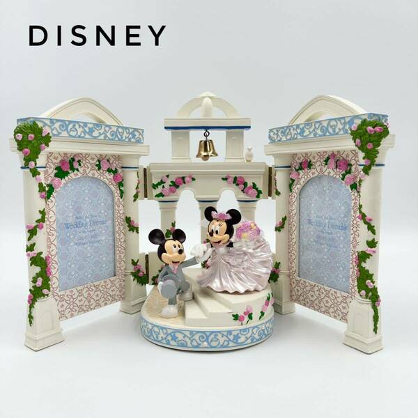 ☆美品☆ Disney ディズニー ミッキー ミニー ウェディング 写真立て フォトフレーム Wedding L判 83mm ×124mm