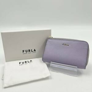 ☆大人気☆ FURLA フルラ コインケース レザー purple パープル 紫 箱付き 保存袋付き