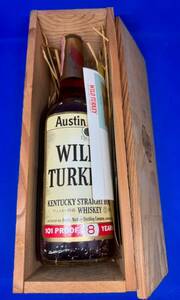 【未開封】バーボン/ウィスキー 8年 WILD TURKEY ワイルドターキー アメリカ 箱入り 750ml お酒 古酒