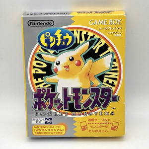 動作品 GB ポケットモンスター ピカチュウ ポケモン POCKET MONSTERS Pikachu ゲームボーイ GAMEBOY 箱・説付