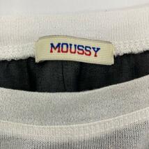 【送料無料】MOUSSY マウジー カットソー 背中シフォン トップス 白 黒_画像5