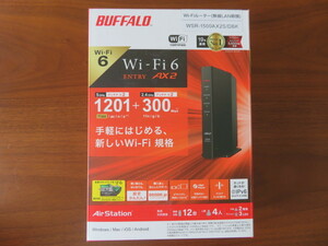 【新品未開封】BUFFALO製 無線ルータ 最新Wi-Fi6対応(a/n/ac/ax) WSR-1500AX2S/DBK