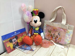 ◇ディズニー 《未開封品あり》TDR40周年グッズ 6点 ミッキーぬいぐるみ トートバッグ バルーンほか 5M26 【80】