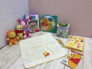 ◇ディズニー 《大量セット》《未開封品あり》くまのプーさんグッズ 10点 ぬいぐるみ タオル 時計ほか 5X78 【80】