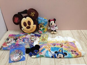 ◇ディズニー 《大量セット》《未開封品あり》周年グッズ 10点 ぬいぐるみバッジ 缶バッチほか 6L201 【80】