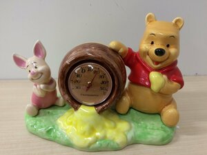 ディズニー TDL くまのプーさん ピグレット 温度計付きフィギュア 陶器製 6A9 【60】