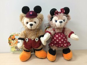 ディズニー TDS ダッフィー シェリーメイ ぬいぐるみバッジ 2点 ハロウィン2015 タグ付き 6A36 【60】