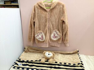 ◇ディズニー TDS ダッフィー シェリーメイ パーカー ブランケット 2点 8P147 【80】