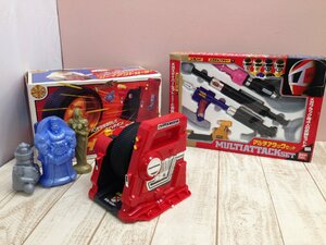 ◇超力戦隊オーレンジャー ジャイアントローラー 電磁戦隊メガレンジャー マルチアタックセット 2点 おもちゃ 8P131 【大型】