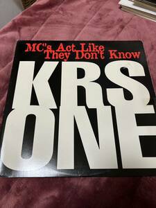 DJプレミアクラシック KRS-ONE - MC'S ACT LIKE THEY DON'T KNOW オリジナル12インチ