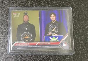 大谷翔平 アクーニャJr. MLB topps now MVP受賞カード　野球カード