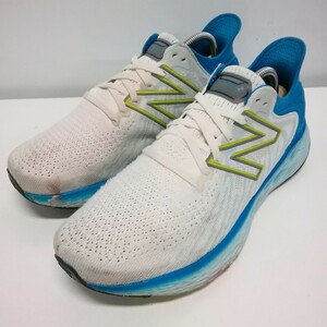 new balance ニューバランス スニーカー ランニングシューズ 靴 26cm ホワイト×ブルー 4E FRESH FORM 1080 フレッシュフォーム