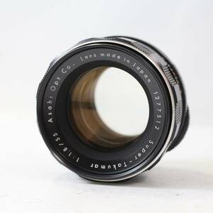 【並品】ペンタックス PENTAX Super-Takumar 55mm F1.8 前期型 M42マウント レンズ (同梱OK) S613