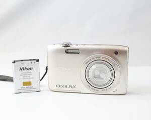 【動作品】ニコン Nikon COOLPIX S3100 純正バッテリーセット コンパクトデジタルカメラ (同梱OK) (S638)