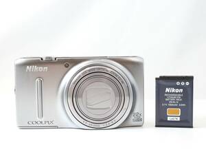 【実用美品】ニコン Nikon COOLPIX S9500 純正バッテリーセット コンパクトデジタルカメラ (同梱OK)S646