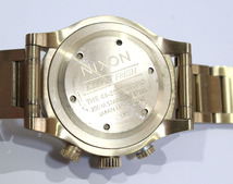 NIXON ニクソン 腕時計 THE 48-20　クロノグラフ ゴールド 電池切れ 中古現状品 ya1083_画像7