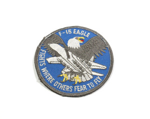 米空軍 ワッペン F-15 EAGLE イーグル パッチ 戦闘機/鷲　アメリカ空軍 米軍　ya1087