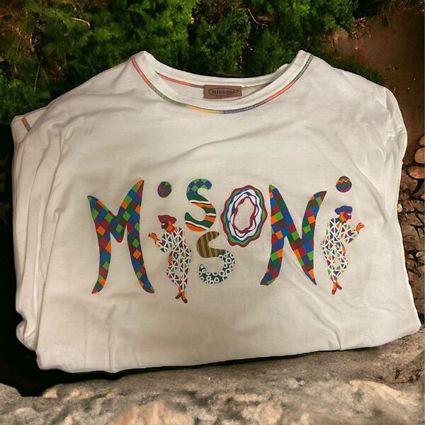 美品　★missoni★ ミッソーニ　イタリア製　ロンT ロゴプリント