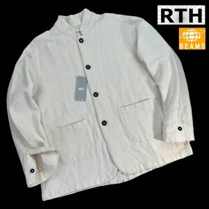 定価/37,800＋税 新品 RTH×BEAMS アールティーエイチ ビームス取扱 コットンカバーオール サイズ3/M-L相当 アイボリー ルネホルギン A2315