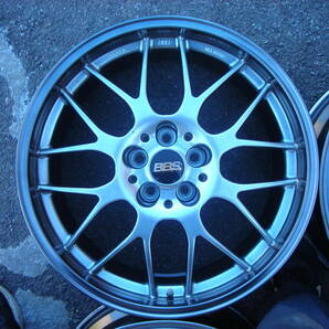 鍛造 軽量 BBS RG-R RG736 FORGED 18インチ 8.5J OFF+35 PCD100 5H ハブ径 PFS仕様 57φハブリング付 M14 4本SET ゴルフⅣ ビートル 86 BRZの画像3