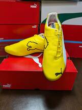 新品 未使用品 PUMA Ferrari Future Cat Leather 10 Anniversary 27.5cm イエロー / ホワイト_画像1